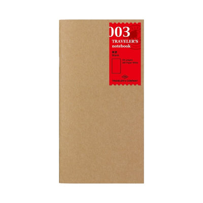 TRAVELER's notebook Standard Refills 003 Blank - TRAVELER'S COMPANY
