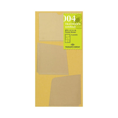 TRAVELER's notebook Standard Refills 004 Pocket Sticker - TRAVELER'S COMPANY