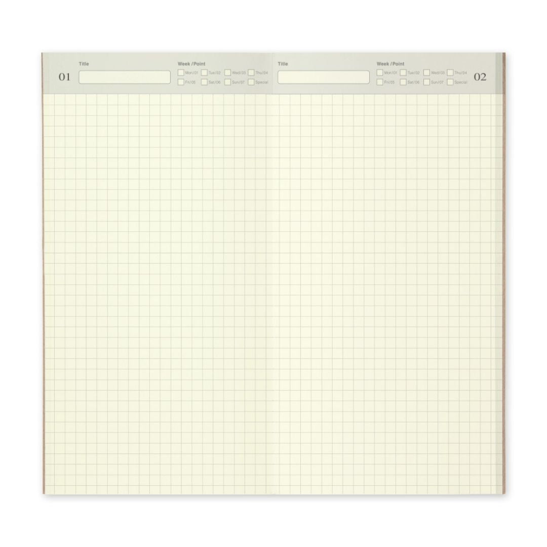 TRAVELER's notebook Standard Refills 005 Free Diary Daily - TRAVELER'S COMPANY