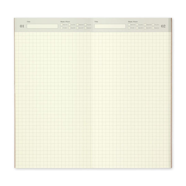 TRAVELER's notebook Standard Refills 005 Free Diary Daily - TRAVELER'S COMPANY
