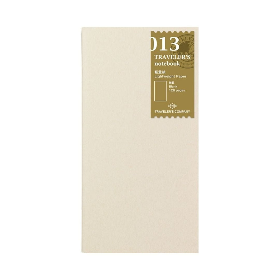 TRAVELER's notebook Standard Refills 013 Lightweight Paper - TRAVELER'S COMPANY