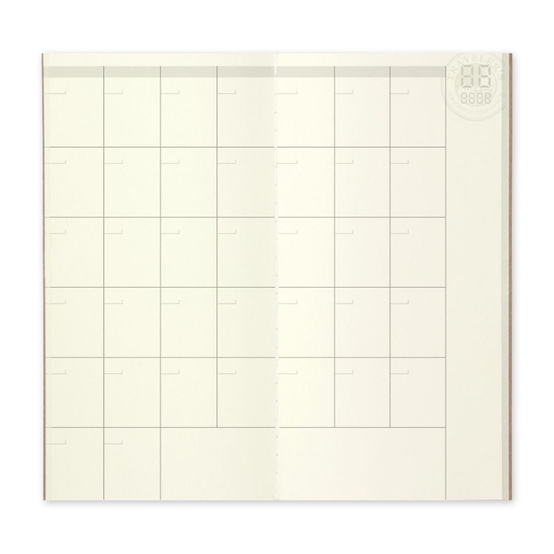TRAVELER's notebook Standard Refills 017 Free Diary Monthly - TRAVELER'S COMPANY