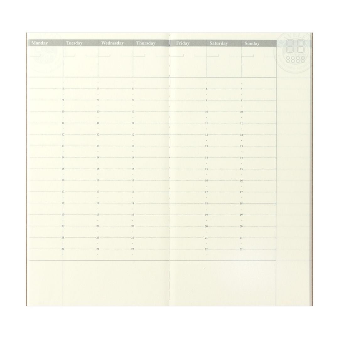TRAVELER's notebook Standard Refills 018 Weekly Free Vertical - TRAVELER'S COMPANY