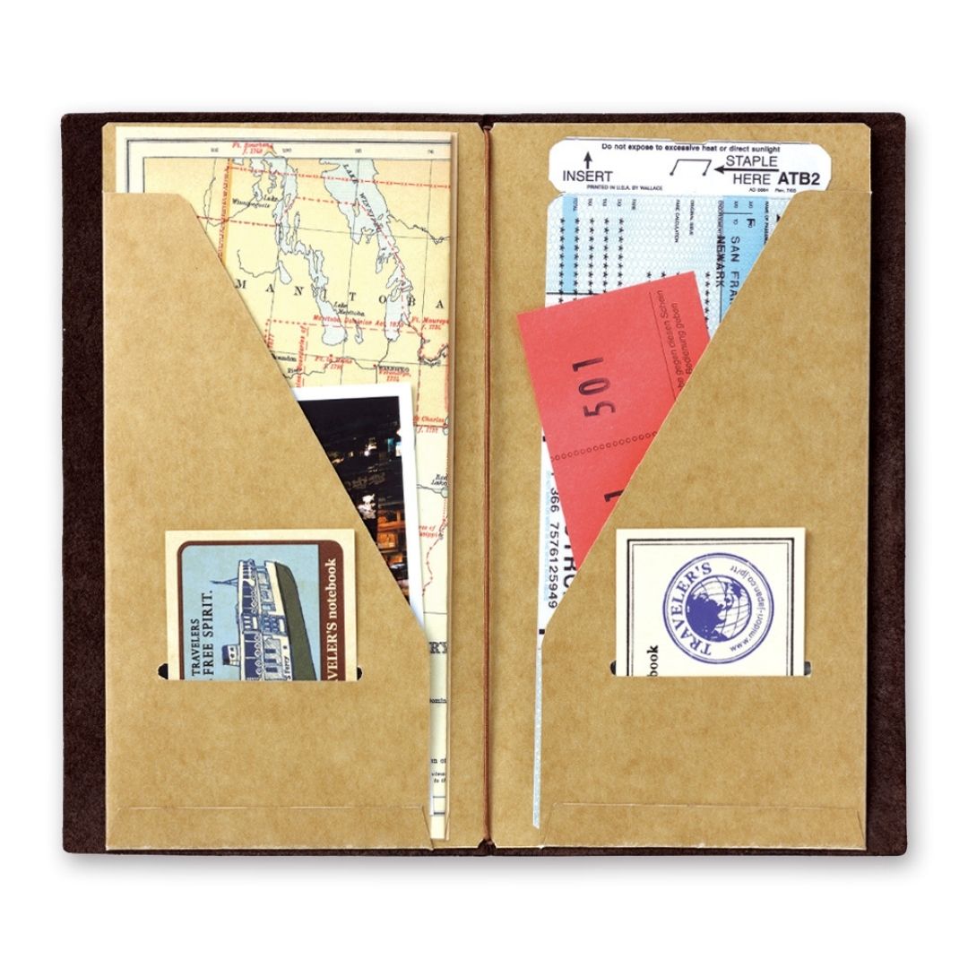 TRAVELER's notebook Standard Refills 020 Kraft Paper Folder - TRAVELER'S COMPANY
