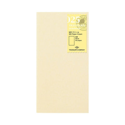 TRAVELER's notebook Standard Refills 025 MD Paper Cream - TRAVELER'S COMPANY