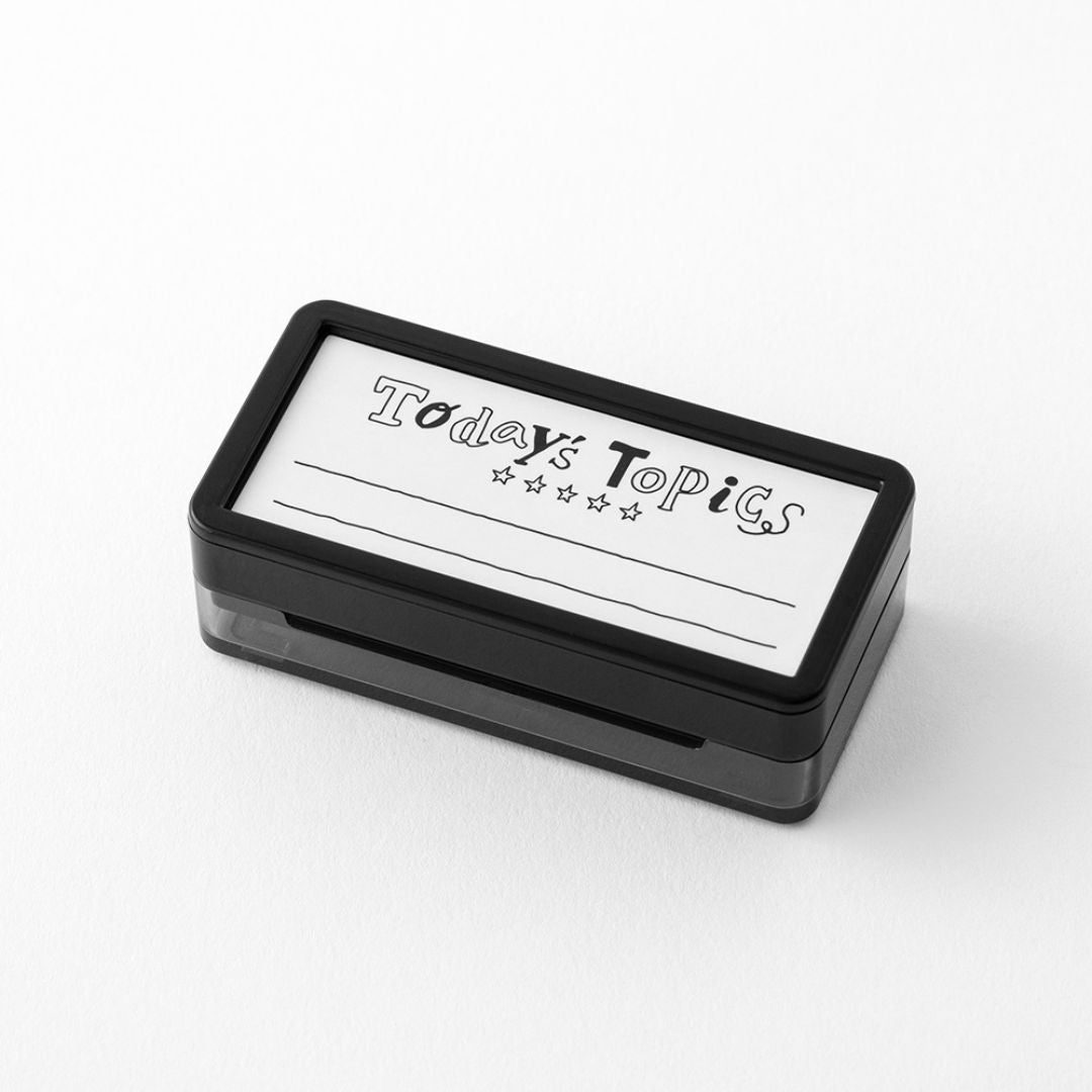 Midori Paintable Stamp Pre - Inked Half Size - Phrase of the Day - Under the Rowan Trees