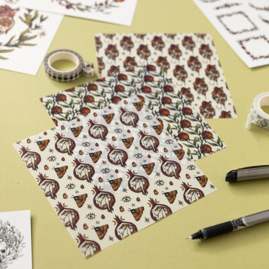 Pomegranate Journaling Set - Under the Rowan Trees