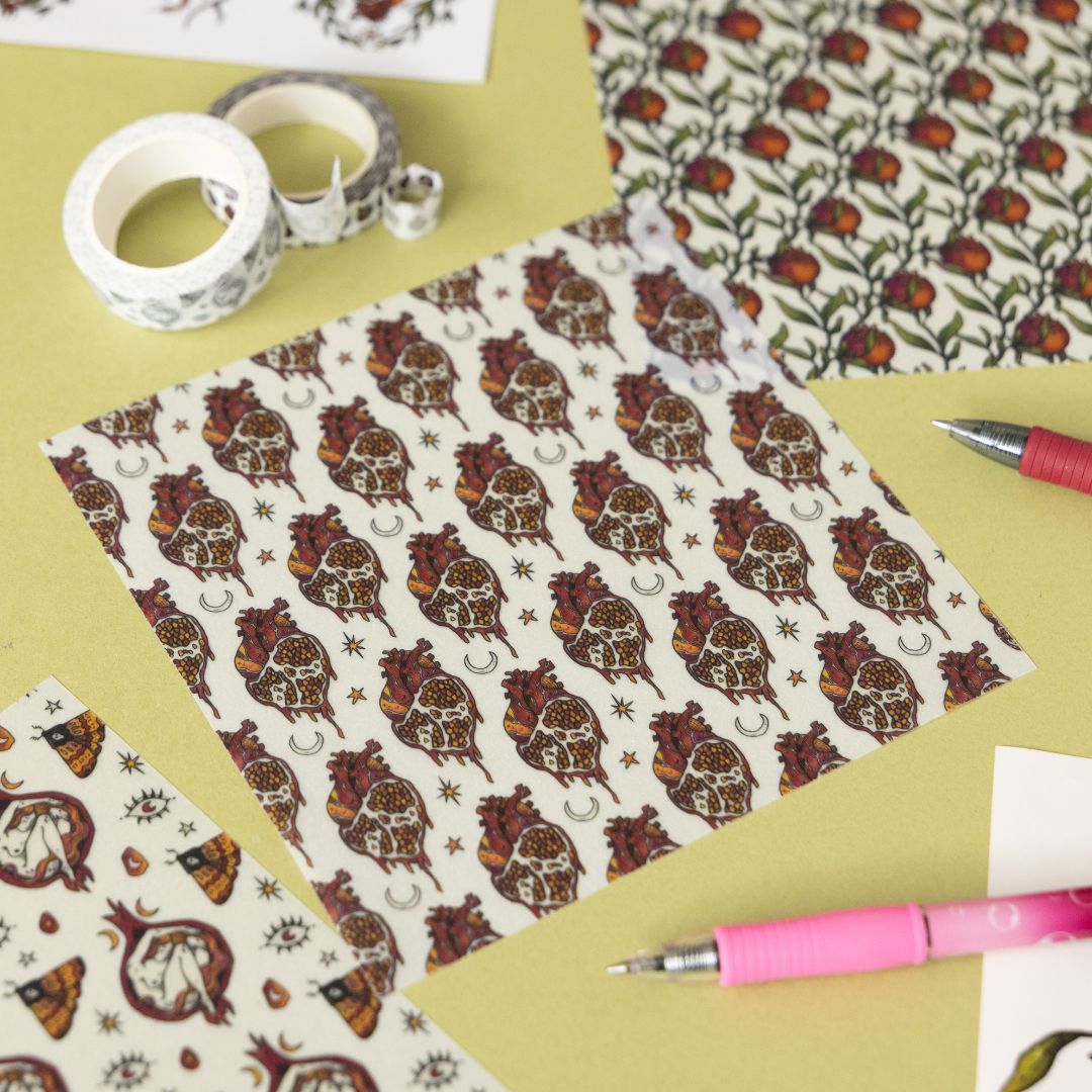Pomegranate Journaling Set - Under the Rowan Trees