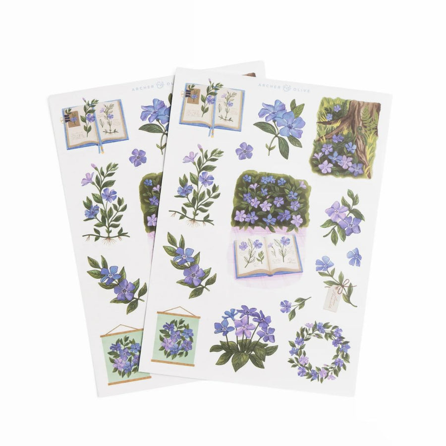 Wild Periwinkle Sticker Set