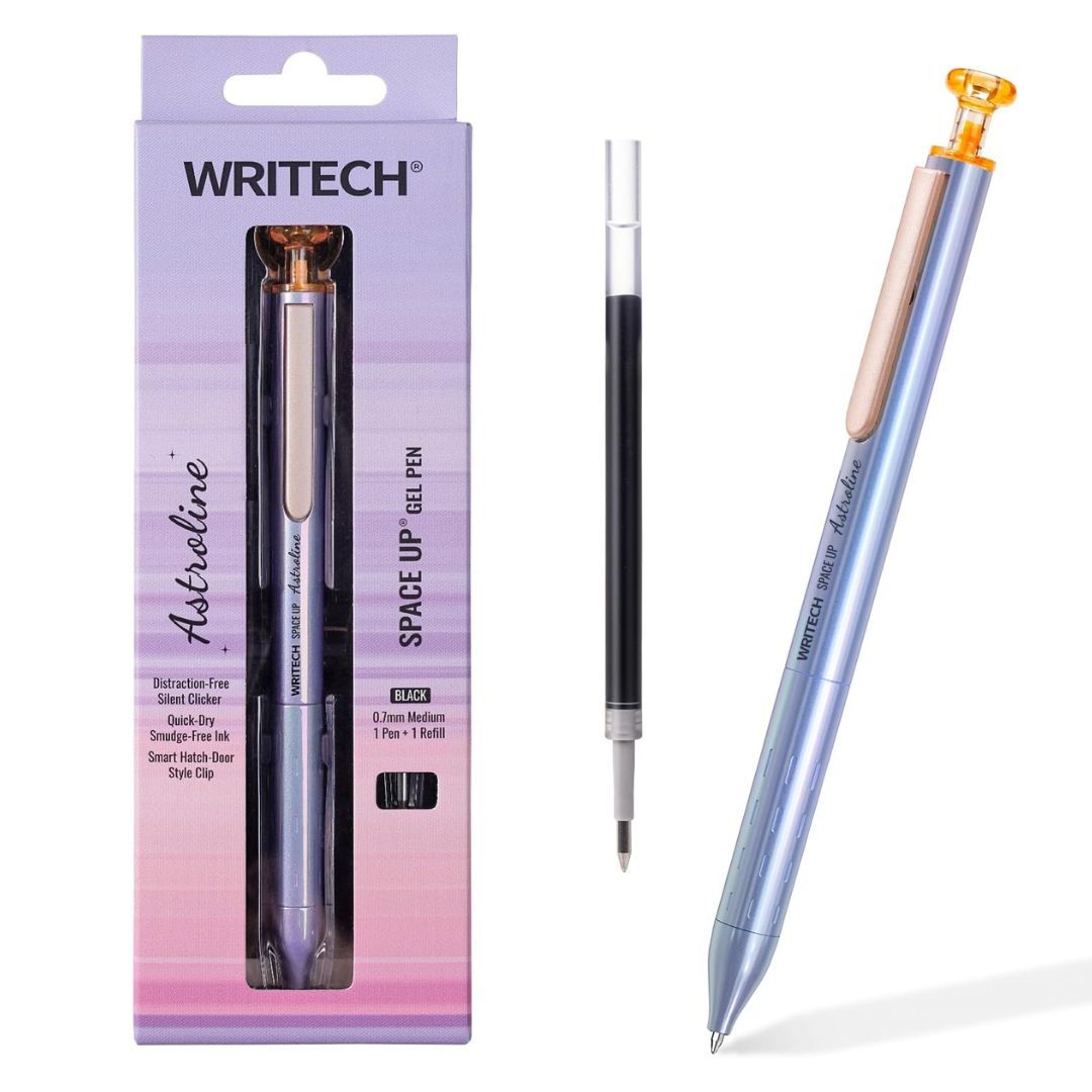 Writech Astroline Gel Pen 0.7mm + Black Refill