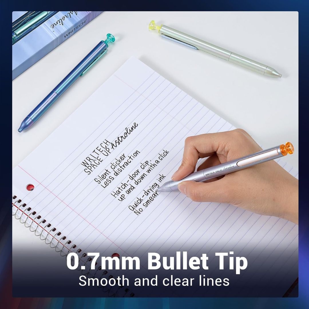 Writech Astroline Gel Pen 0.7mm + Black Refill