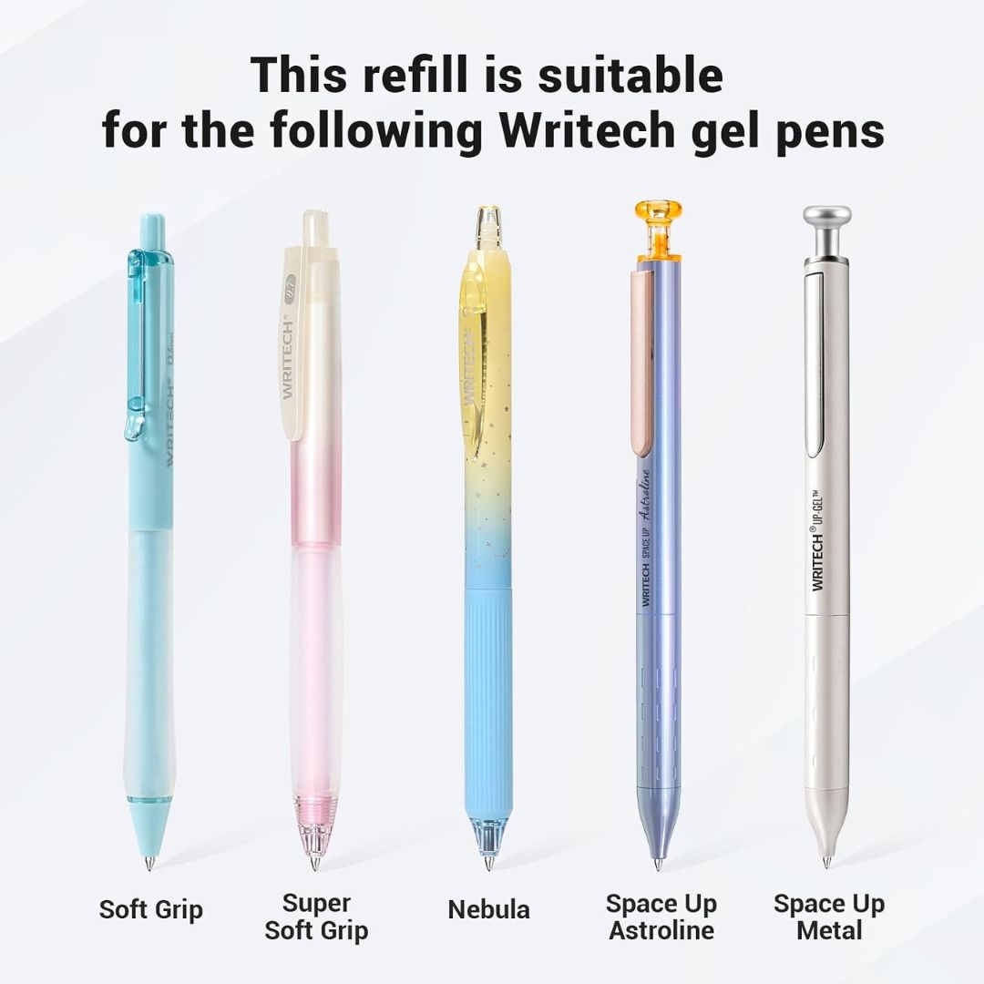 Writech Gel Pen Refills W-1156 0.7mm Blue or Black