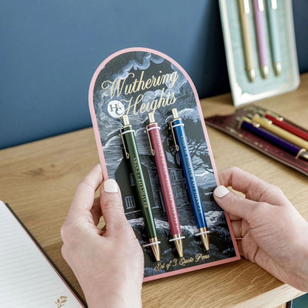 Wuthering Heights Set of 3 Metal Ballpoint Pens