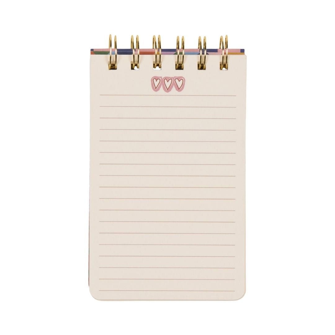 A Dopo Hearts Twin Wire Notepad - Designworks Collective - Under the Rowan Trees