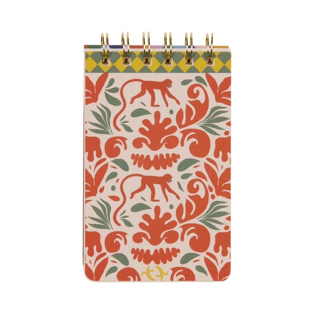 A Dopo Monkey Twin Wire Notepad - Designworks Collective - Under the Rowan Trees