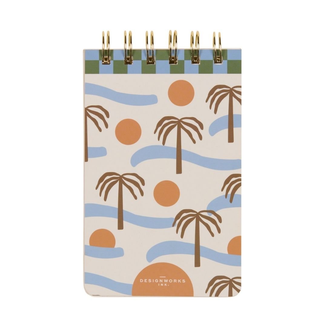 A Dopo Palm Twin Wire Notepad - Designworks Collective - Under the Rowan Trees