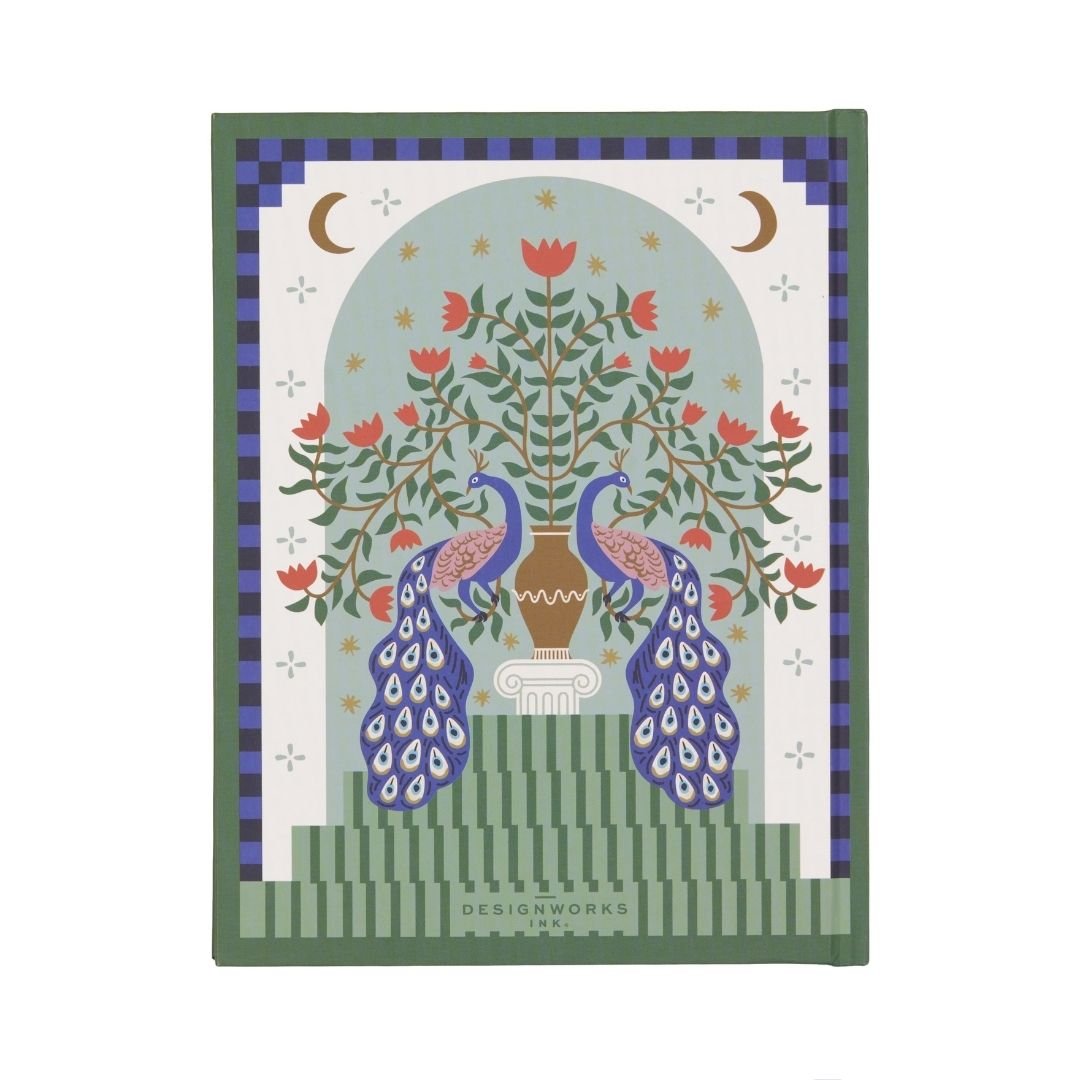 A Dopo Peacock Lined Journal - Designworks Collective - Under the Rowan Trees