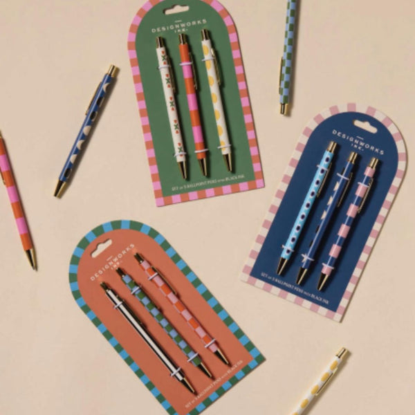 A Dopo Set of 3 Ballpoint Pens-Designworks Collective-Lifestyle Image