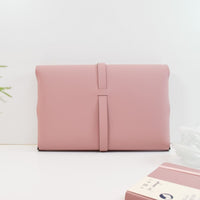 A4 Document and Tablet Wallet Recycled Leather - Powder Pink - Vent for Change