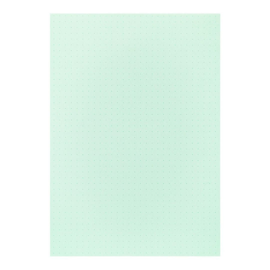 A5 Colour Dot Pad - Midori - Light Green - Under the Rowan Trees