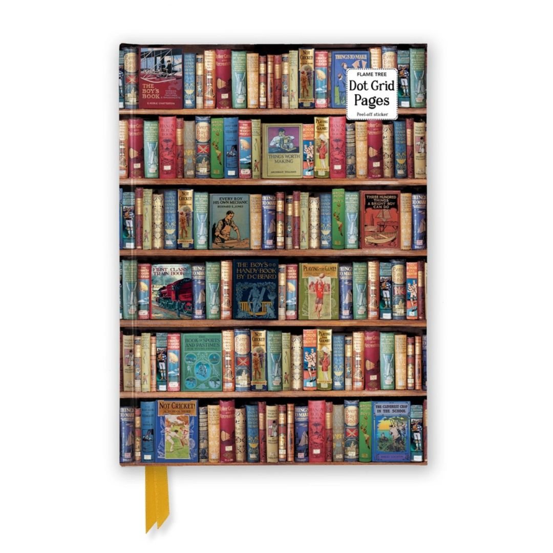 A5 Dot Grid Notebook Hobbies & Pastimes Bookshelves Foiled Journal - Flame Tree