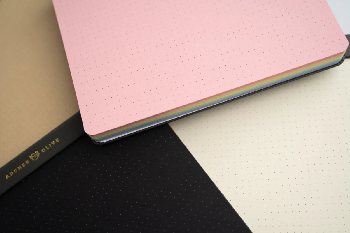 A5 Dot Grid Notepad - Pastels - Archer & Olive
