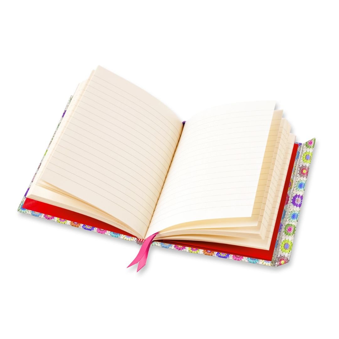 A5 Lined Journal Granny Squares - Aimee Stewart - Flame Tree