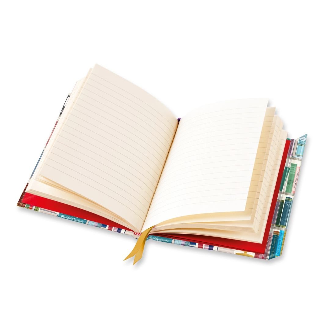 A5 Lined Notebook Bookshelves Georgia Breeze - Flame Tree