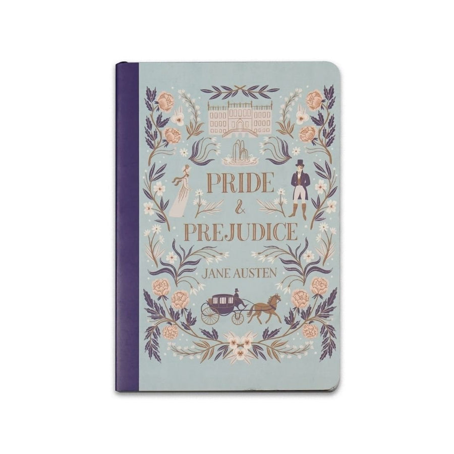 A5 Lined Softcover Notebook - Pride & Prejudice - Half Moon Bay