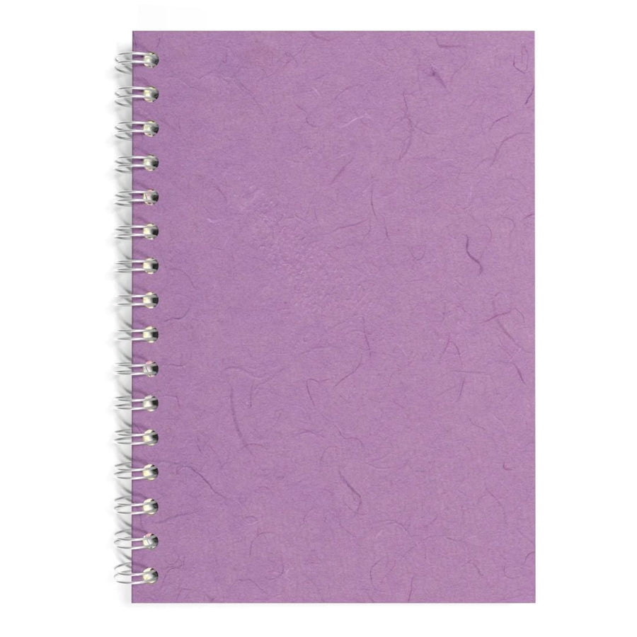 A5 Portrait Sketchbook 300gsm Watercolour Paper - Purple - Pink Pig