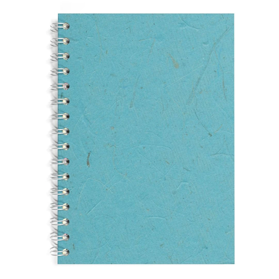 A5 Portrait Sketchbook 300gsm Watercolour Paper - Sky Blue - Pink Pig