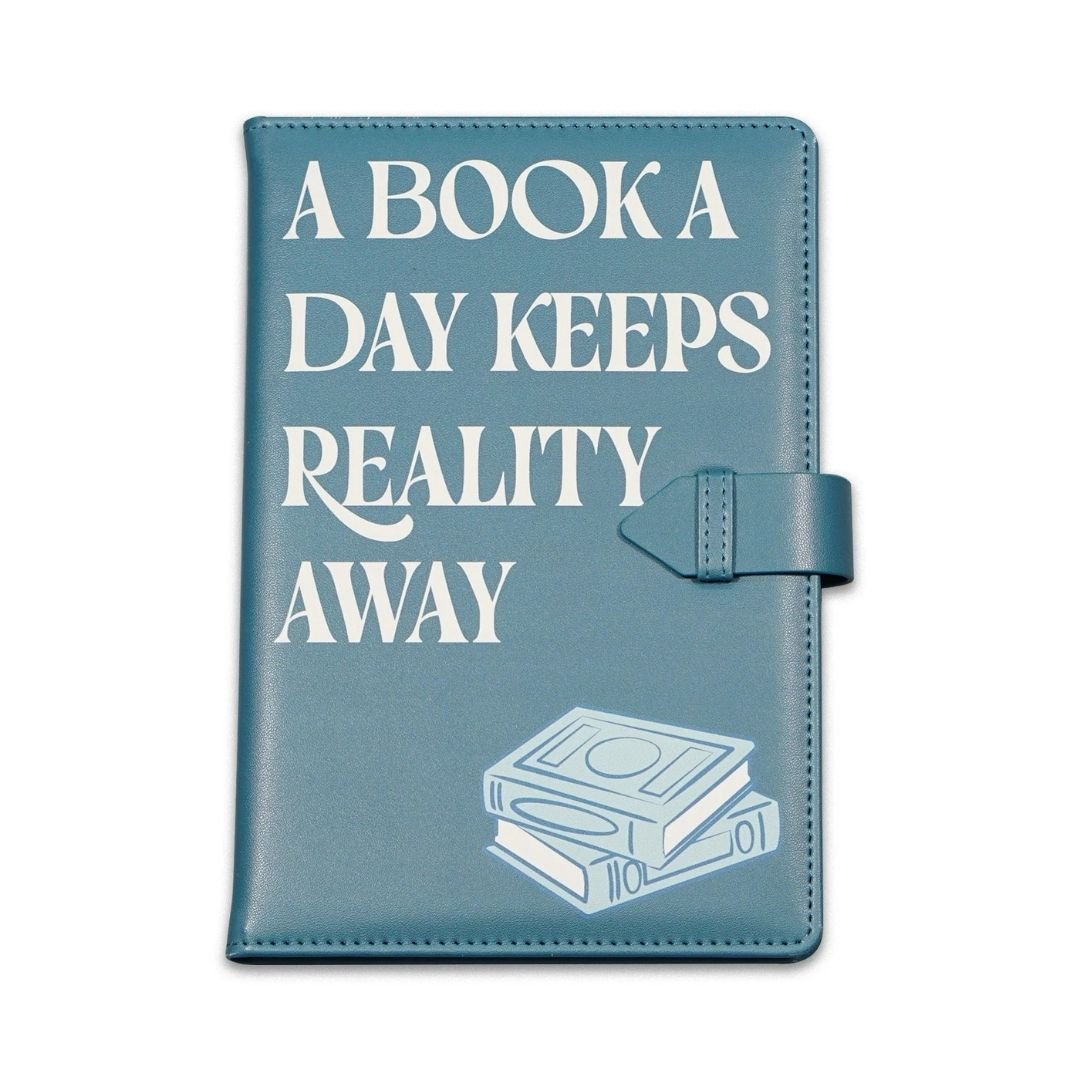 A5 Reading Journal - A Book A Day Keeps Reality Away - Half Moon Bay