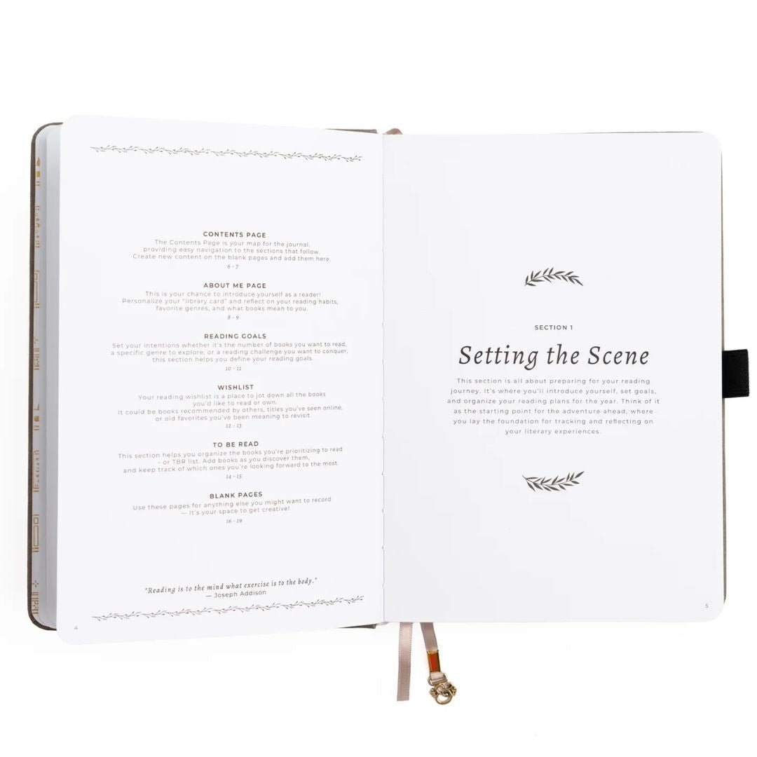 A5 Reading Journal Vintage Library in Lilac Archer & Olive - Archer & Olive