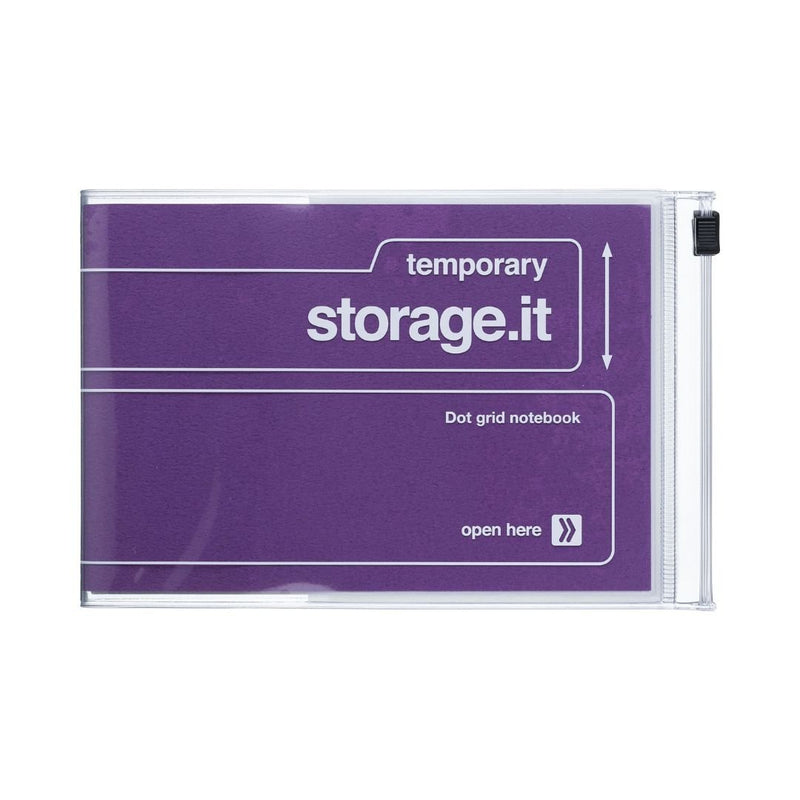 A6 Dot Grid Storage.It Notebook-Notebooks-Mark's Inc.-Purple