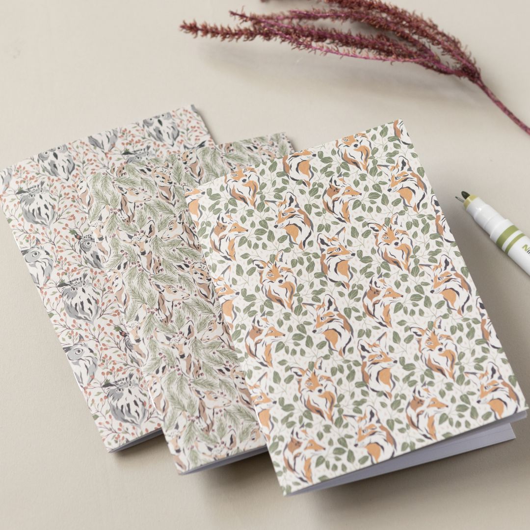 A6 Forest Notebooks Set of 3 - Under the Rowan Trees - Under the Rowan Trees