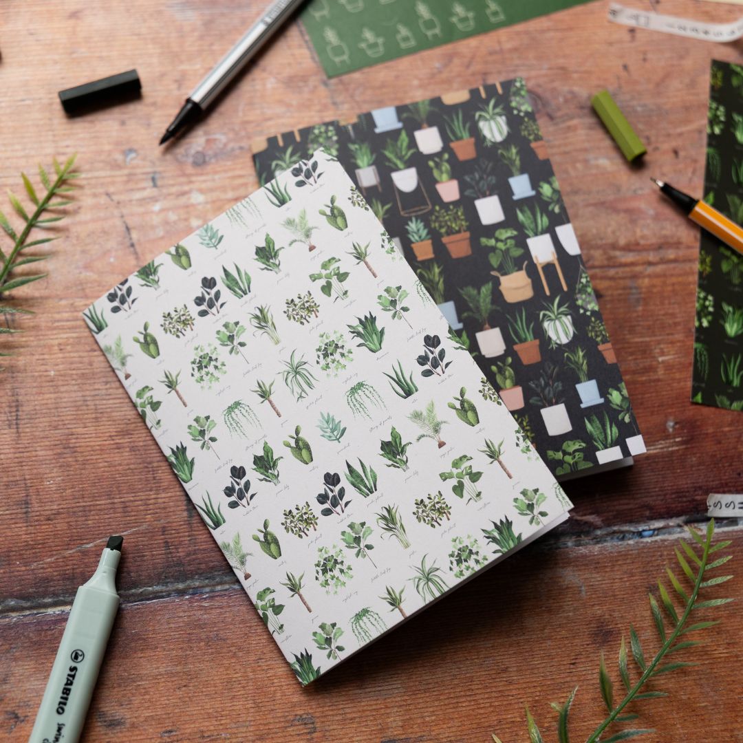 A6 Plant Lover Notebooks Set of 2 - Under the Rowan Trees