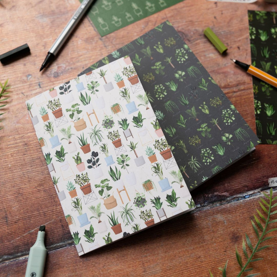 A6 Plant Lover Notebooks Set of 2 - Under the Rowan Trees