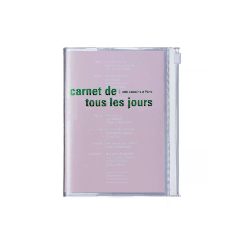 A6 Days Notebook - Tous Les Jours-Notebooks-Mark's Inc.-Light Pink