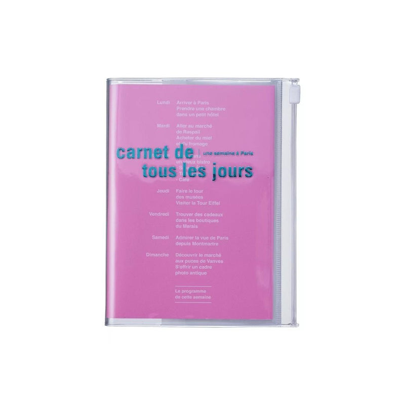 A6 Days Notebook - Tous Les Jours-Notebooks-Mark's Inc.-Vivid Pink