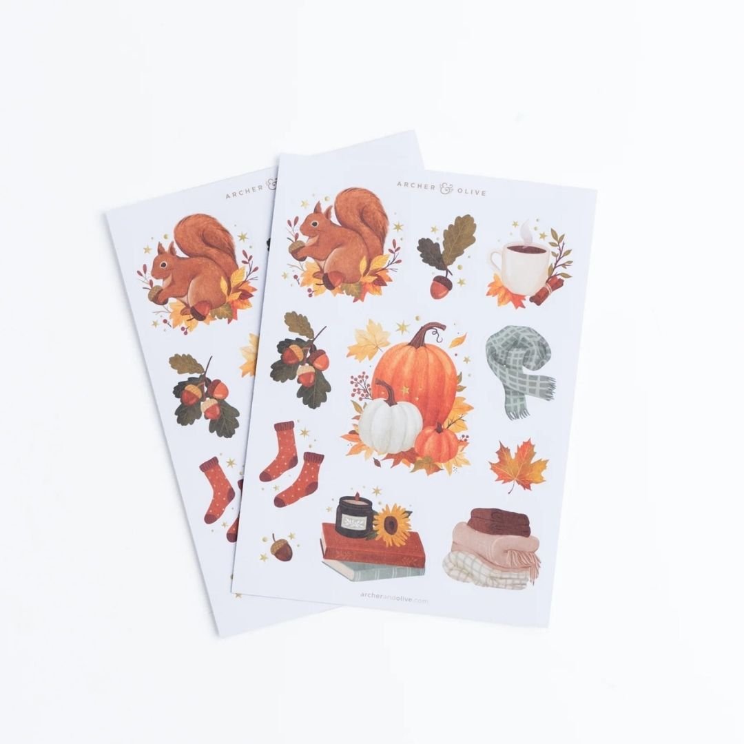 Acorns Sticker Set - Archer & Olive - Archer & Olive - Under the Rowan Trees