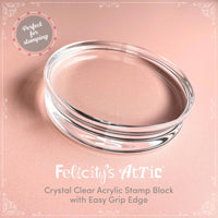 Acrylic Stamp Block Round - Felicity's Attic