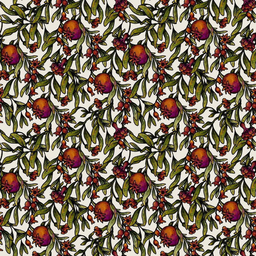 Pomegranate After Dark Rowan Berry Box Pattern Background