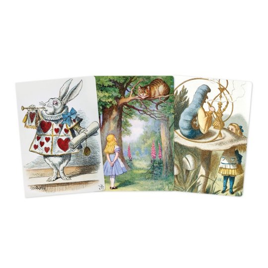 Alice in Wonderland Midi Notebook Collection - Flame Tree - Notebooks - Under the Rowan Trees