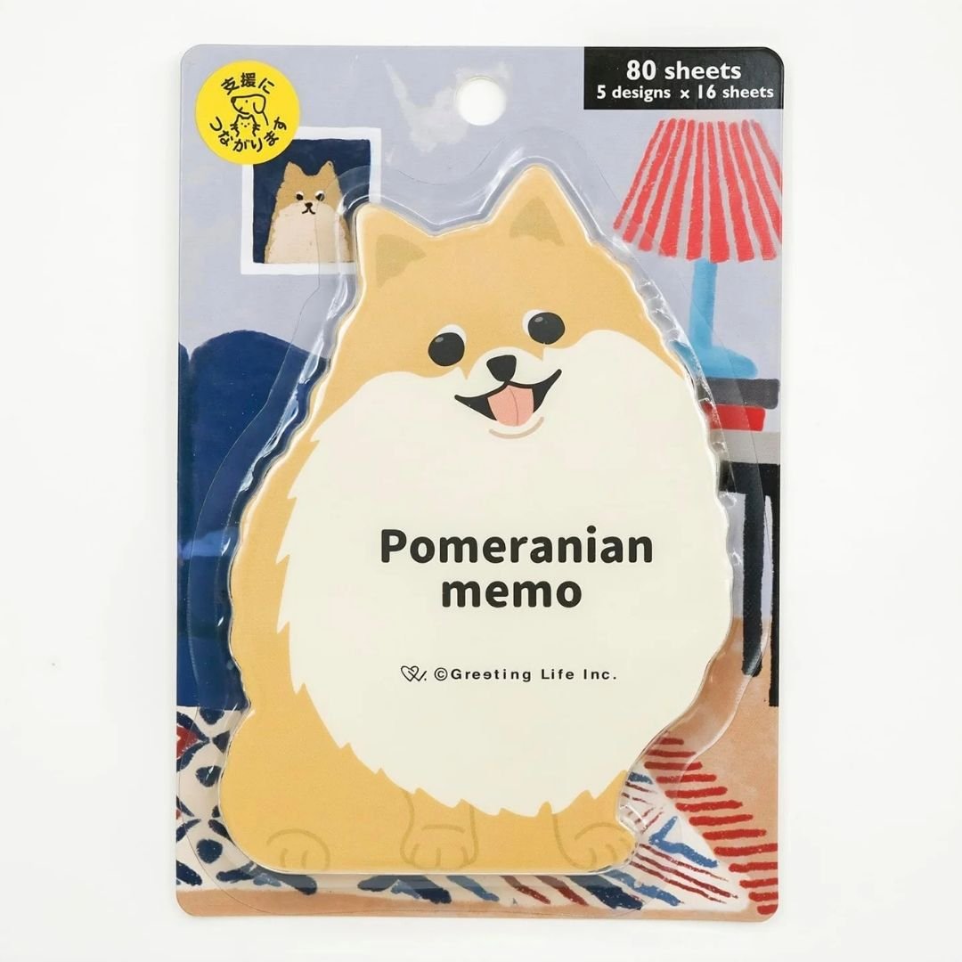 Animal Memo Pad - Pomeranian - Greeting Life