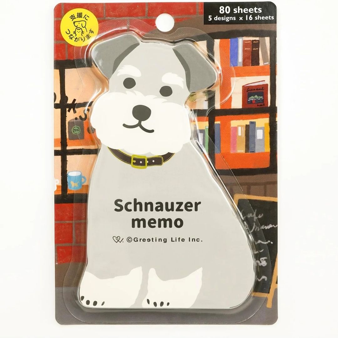 Animal Memo Pad - Schnauzer - Greeting Life