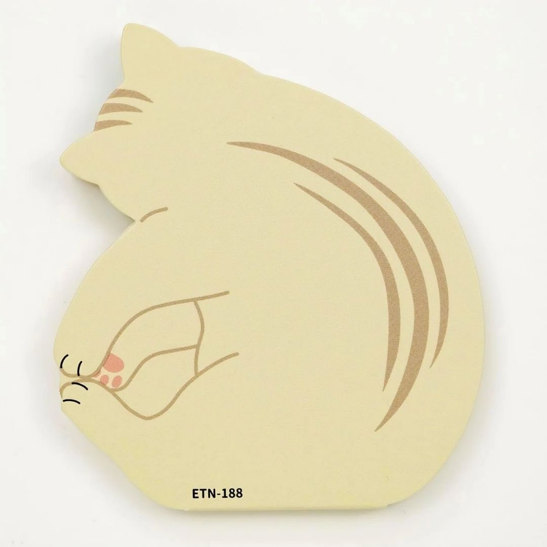 Animal Memo Pad - Sleeping Cat - Greeting Life