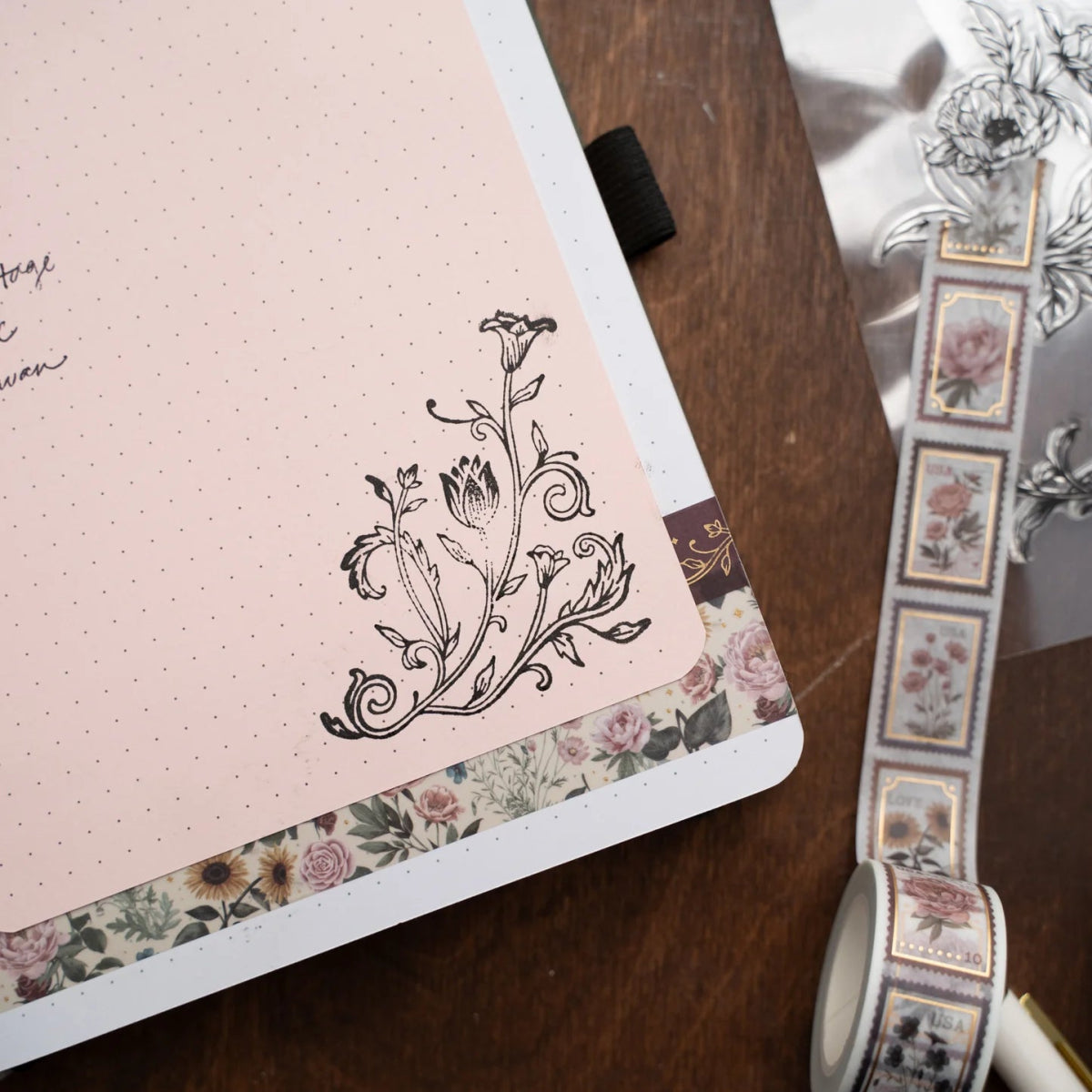 Antique Floral Stamp Set - Archer & Olive