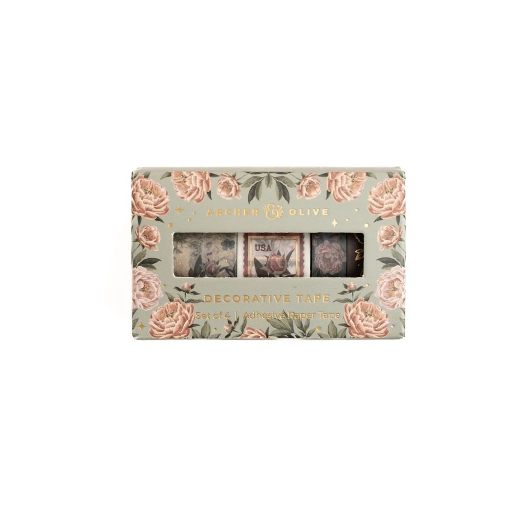 Antique Floral Washi Tape Set - Archer & Olive - Archer & Olive - Under the Rowan Trees