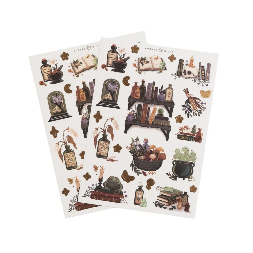 Apothecary Shelf Sticker Set - Archer & Olive