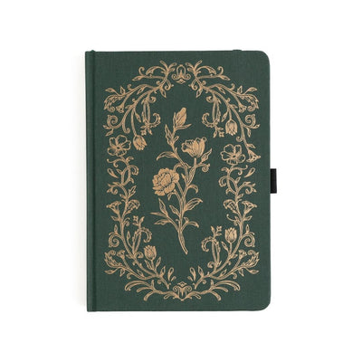 Antique Floral Dot Grid Notebook-Notebooks-Archer & Olive-B5